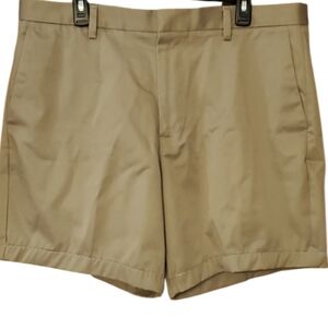 Dockers D4 Mens 38x30 Cotton Khaki Shorts Flat Front‎
